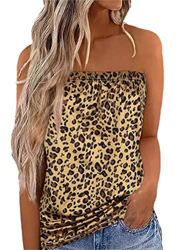 Toocool - Top Bandeau Femme Tube Bustier Sans Manches - Taille Unique (S-L) - Coton Élasthanne - Modèle AS-211