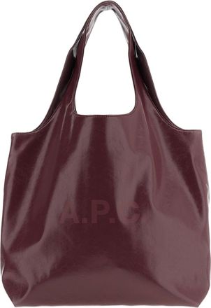 A.P.C. Eco-Friendly Red Tote Bag with Minimalist Design and Dual Handles