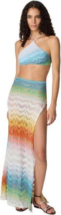 Missoni Long Skirt In Shaded Lam&eacute; Viscose With Slit in Multicoloured at Nordstrom, Size 36 It