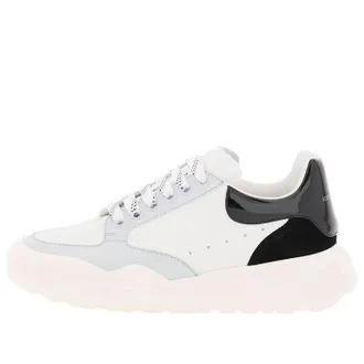 Alexander McQueen (WMNS) Alexander McQueen Court Leather Sneakers White Black Grey 708077WICDB8979
