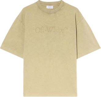 Off-white T-shirt Laundry Skate con logo - Toni neutri