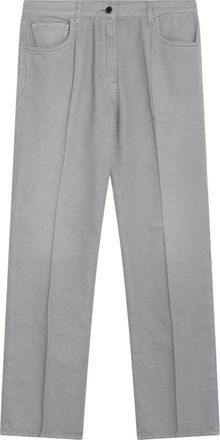 Prada Washed Denim Jeans - Dames - Regular Fit Jeans - Grijs - W28 - Denim - Jeans