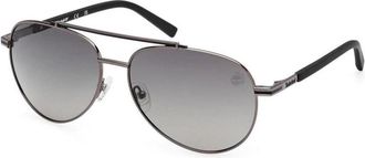 Timberland Klassieke Gepolariseerde Zonnebril - Heren - Zonnebrillen - Grijs - 60 MM - Accessoires