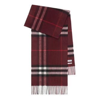 Burberry (WMNS) Burberry Check Cashmere Scarf Red 8112639