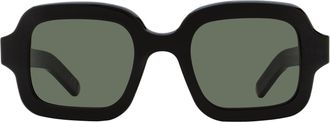 Retro Superfuture Benz Sunglasses - Black