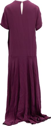 Valentino Garavani Burgundy Maxi Womens Dress