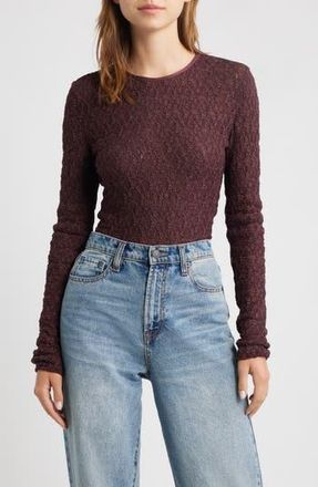 Rag & Bone Ellie Lace Top in Bord at Nordstrom Rack, Size X-Small