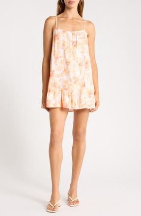 Abound Cotton Gauze Minidress in Pink- Coral B Ester Soliel at Nordstrom Rack, Size X-Small