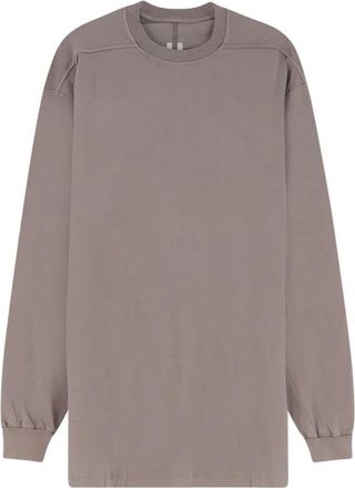 Rick Owens Crewneck Long Sleeve Top - Heren - Longsleeves - Grijs - L - Katoen - Tops