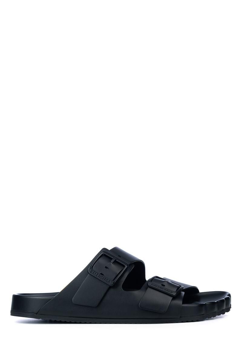 サンダル・ミュール BALENCIAGA SS25 Balenciaga Sandals Black (810517 W12H21010) Balenciaga: Black Leather Sandals now up to −25% | Stylight