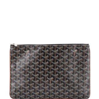 Goyard Senat Zip Pouch Coated Canvas MM