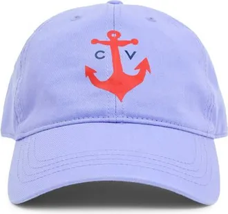 Clare Vivier Anchor Cotton Baseball Cap in Lilac at Nordstrom