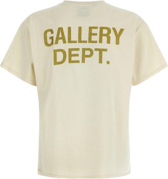 Gallery Dept. Mens Beige Cotton T-Shirt