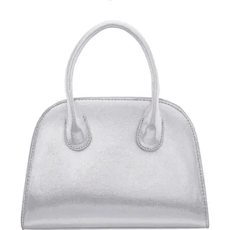 Nina Ainsley Top Handle Bag in Silver at Nordstrom