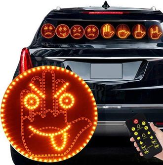 OEM Luz De Dedo Y L&aacute;mpara De Expresi&oacute;n, Luz De Gestos De Mano Para Coche, Se&ntilde;al Led De Furia Al Volante Para Coche, 2 En 1