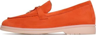 Cesare Gaspari Platform Moccasins Aurelia - Dames - Loafers - Oranje - 36 EU - Leer - Schoenen
