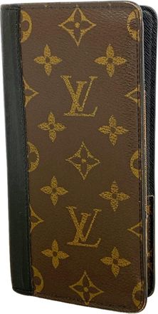 Louis Vuitton Black Brown Long Wallet (Bi-Fold) (Pre-Owned)