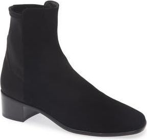 Stuart Weitzman City 45 Block Heel Bootie in Black at Nordstrom Rack, Size 11.5