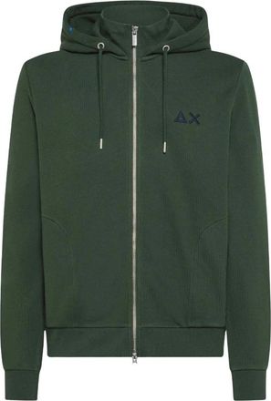 Sun 68 Sweatshirts & Hoodies - Heren - Vesten met rits - Groen - S - Hoodies & sweatvesten