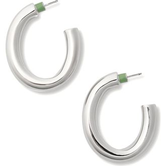 Machete Jewelry 1.5 Perfect Oval Hoops in Silver at Nordstrom