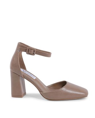 19V69 Beige Artificial Leather High Heel Womens Pumps