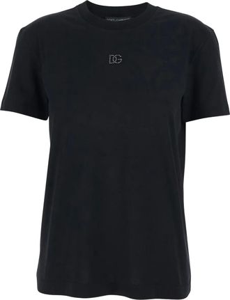 Dolce & Gabbana T-shirt met geborduurd logo - Zwart