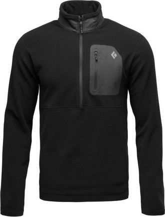 Black Diamond Rift Half-Zip Fleece Jacket Fleecepullover f&uuml;r Herren | schwarz