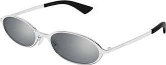 Saint Laurent SL 935 Zonnebril - Dames - Zonnebrillen - Grijs - 52 MM - Nylon - Accessoires