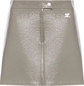 Courr&egrave;ges Minirock mit Logo