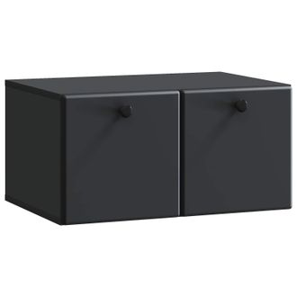 vidaXL Mueble De Tv De Pared 59,5 X 41 X 30 Cm Negro Vidaxl