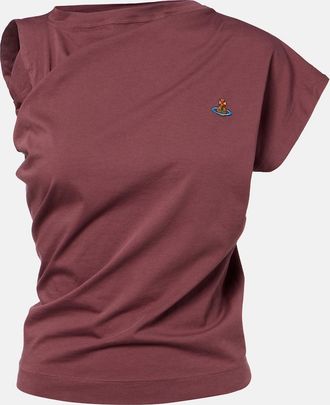 Vivienne Westwood Hebo asymmetric cotton top