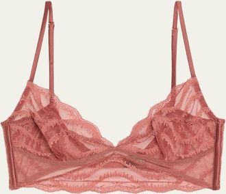 Kiki De Montparnasse Leche Moi Lace-Trim Longline Bra