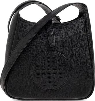 Tory Burch Tassen, Dames, Zwart, ONE Size, Leer, Perry Wallet Crossbody