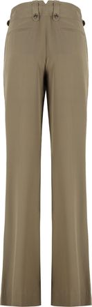Tom Ford Womens Silk Trousers Khaki Flared