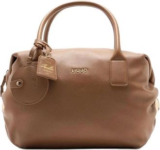 Liu Jo Amelie ECS Bowler Bag - Dames - Tassen - Bruin - Maat: ONE Size Su&egrave;de