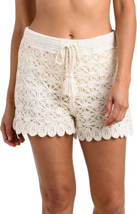 La Blanca Serenity Soutache Cover-Up Shorts in Ivory at Nordstrom, Size Medium