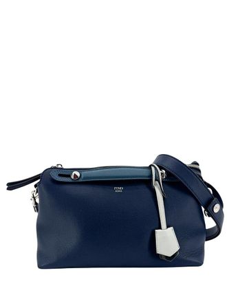 Fendi Fendi Blue Calfskin By The Way Medium Crossbody (Authentic Pre-Loved)