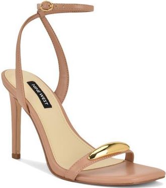 Nine West Props Ankle Strap Sandal in Light Natural at Nordstrom, Size 5.5