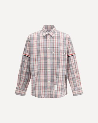 Thom Browne Check Shirt with tartan pattern Male 3