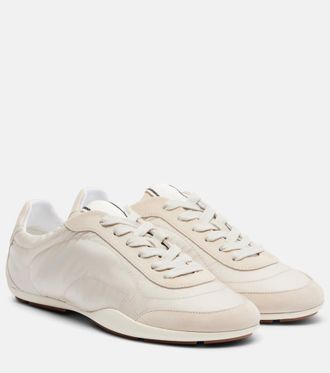 Brunello Cucinelli Monili suede-trimmed sneakers