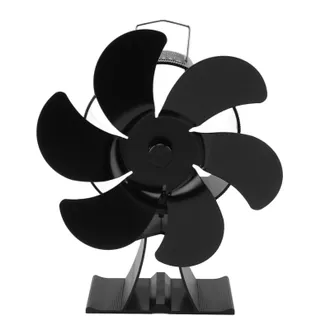 OEM Ventilador Termodin&aacute;mico Para Chimenea Con 6 Aspas De Aluminio Negro Para Una Distribuci&oacute;n &Oacute;ptima Del Calor