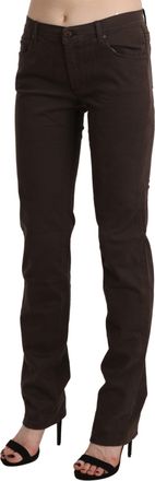 Ermanno Scervino Mid Waist Skinny Slim Trouser Cotton Womens Jeans