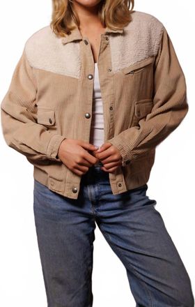 Iron And Resin Bronn Sherpa Lined Jacket In Beige