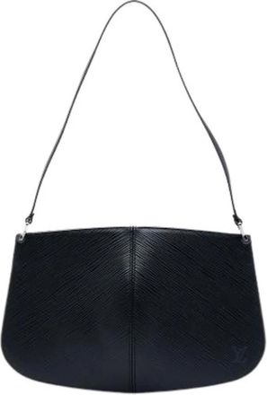 Louis Vuitton Pre-owned Pochette Demi Lune - Dames - Vintage Schoudertas - Zwart - ONE Size - Leer - Vintage