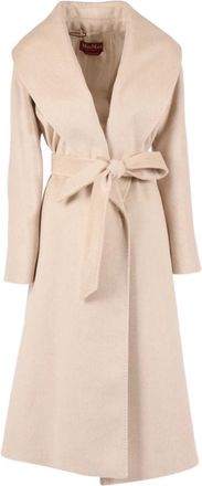 Max Mara Cappotto Spiga - Dames - Jas met riem - Beige - 2XS - Jassen
