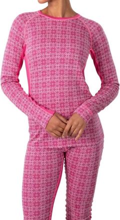 Kari Traa Rose Light Baselayer Long Sleeve Top - Plus In Berry Pink