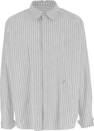 Jacquemus Striped Cotton Shirt with Classic Collar