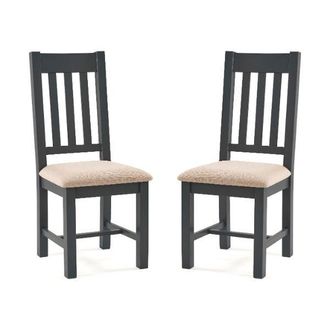 Julian Bowen Bordeaux Dining Chairs Dark Grey Set Of 2 - Julian Bowen | TJ Hughes