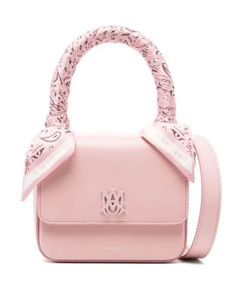 Amiri micro Ma cross body bag - women - Polyester/Lamb Skin/Polyurethane - OS - Pink