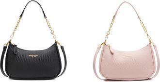 Generic PU Leather Shoulder Bag Versatile Handbag Crossbody Bag for Women Travel (Black)